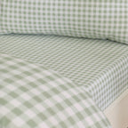 Catherine Lansfield Bamford Green Gingham Check Fitted Sheet