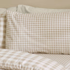 Catherine Lansfield Bamford Natural Gingham Check Reversible Duvet Set