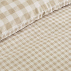 Catherine Lansfield Bamford Natural Gingham Check Reversible Duvet Set
