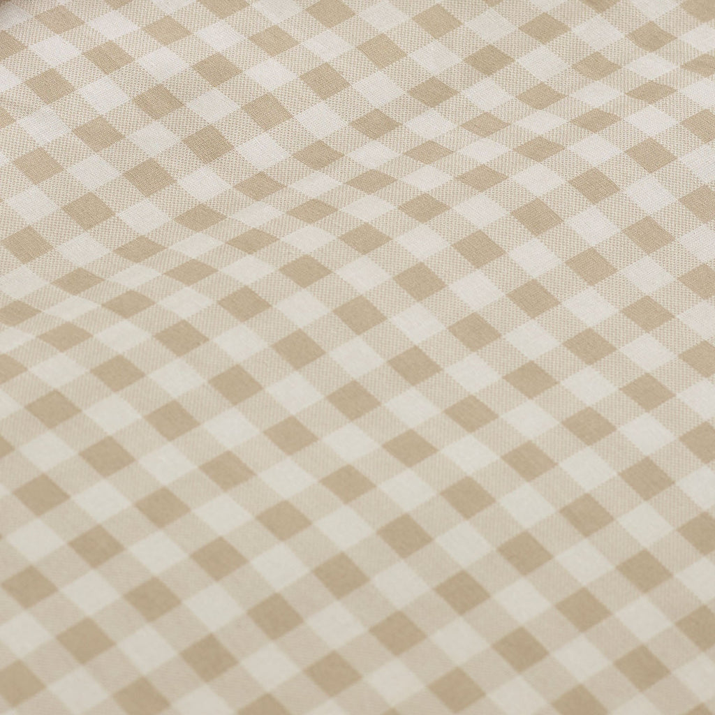 Catherine Lansfield Bamford Natural Gingham Check Fitted Sheet