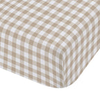 Catherine Lansfield Bamford Natural Gingham Check Fitted Sheet