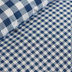 Catherine Lansfield Bamford Navy Gingham Check Reversible Duvet Set