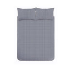 Catherine Lansfield Bamford Navy Gingham Check Reversible Duvet Set