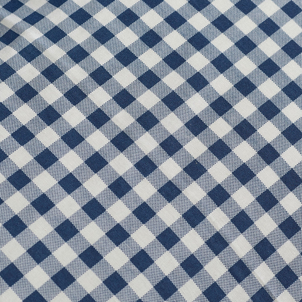 Catherine Lansfield Bamford Navy Blue Gingham Check Fitted Sheet