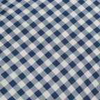 Catherine Lansfield Bamford Navy Blue Gingham Check Fitted Sheet