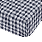 Catherine Lansfield Bamford Navy Blue Gingham Check Fitted Sheet