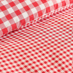Catherine Lansfield Bamford Red Gingham Check Reversible Duvet Set