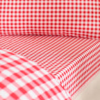 Catherine Lansfield Bamford Red Gingham Check Fitted Sheet