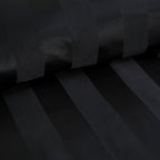 Catherine Lansfield So Soft Black Satin Stripe Duvet Set