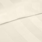 Catherine Lansfield So Soft Cream Satin Stripe Duvet Set
