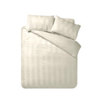 Catherine Lansfield So Soft Cream Satin Stripe Duvet Set