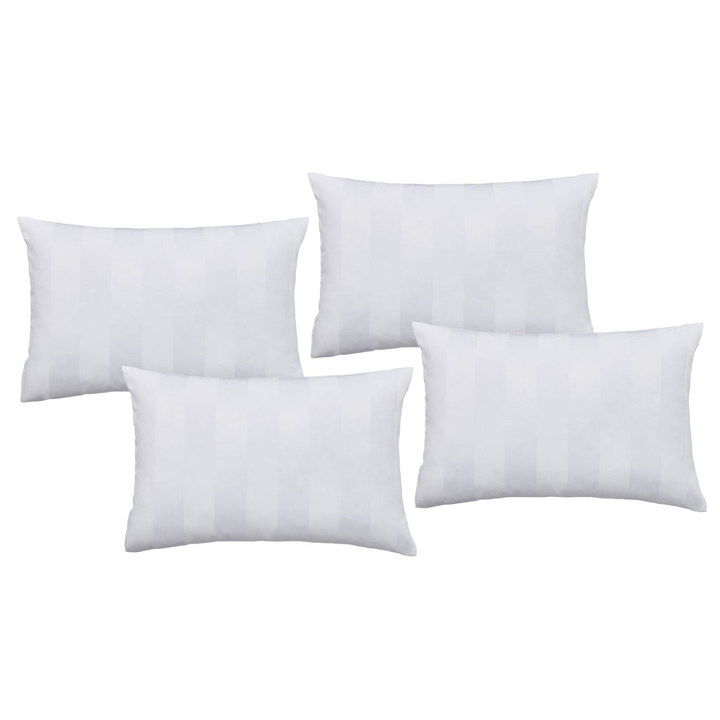 Catherine Lansfield So Soft White Satin Stripe Pillowcase Pack of 4