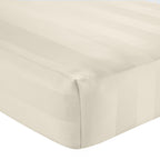 Catherine Lansfield So Soft Cream Satin Stripe Fitted Sheet