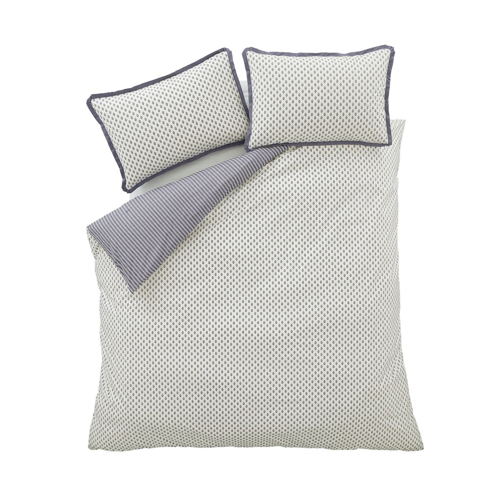 Bianca Amelie Blue 200TC Cotton Reversible Duvet Set