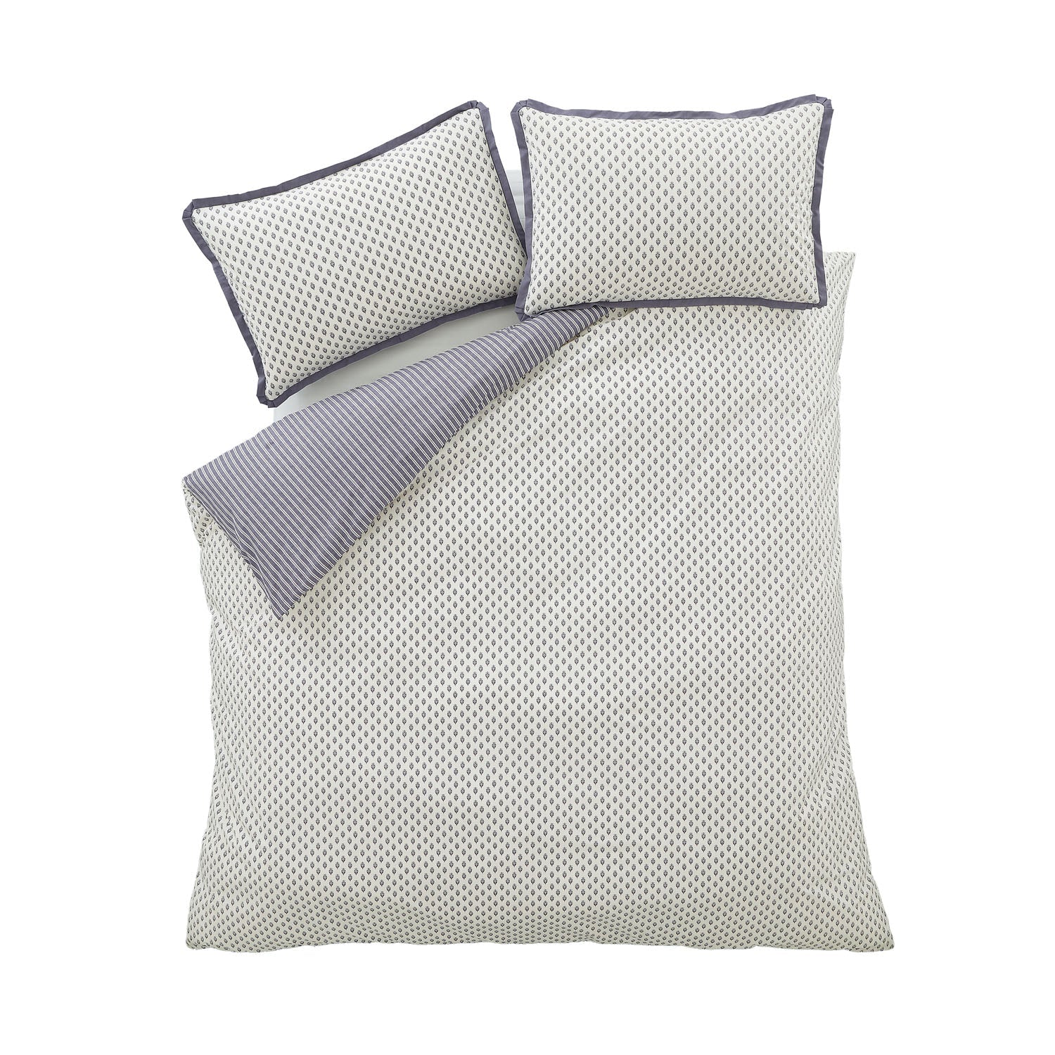 Bianca Amelie Blue 200TC Cotton Reversible Duvet Set