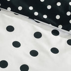 Catherine Lansfield Black & White Polka Dot Reversible Duvet Set