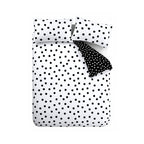 Catherine Lansfield Black & White Polka Dot Reversible Duvet Set