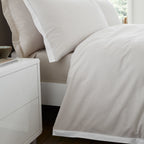 Bianca Natural Seersucker Woven Stripe 180TC Cotton Duvet Set