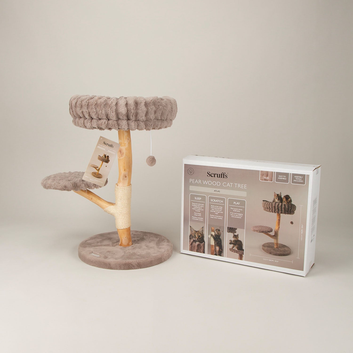 Scruffs Atlas Taupe Cat Scratching Tree