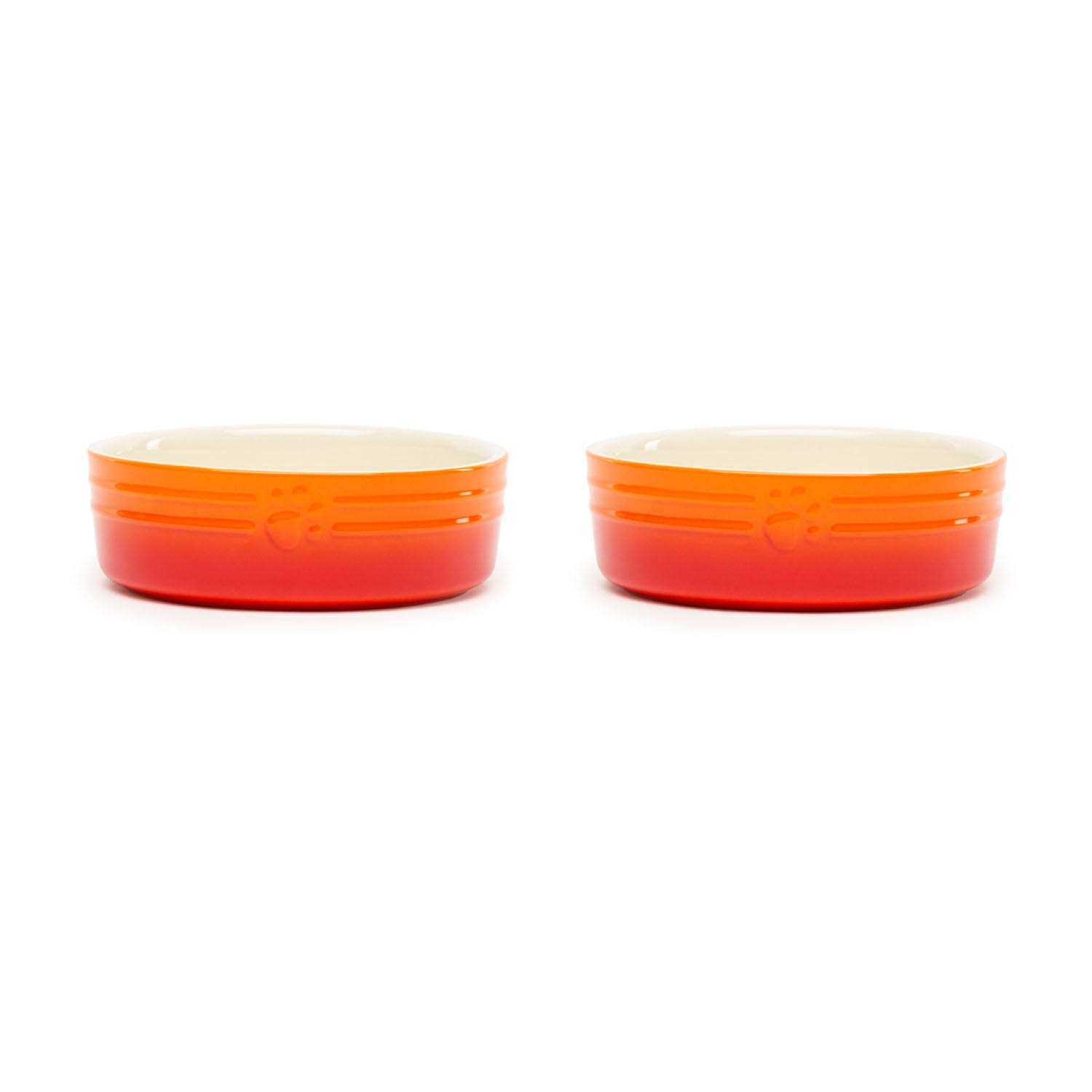 Scruffs Ombre Orange 2 Piece Dog Bowl Set