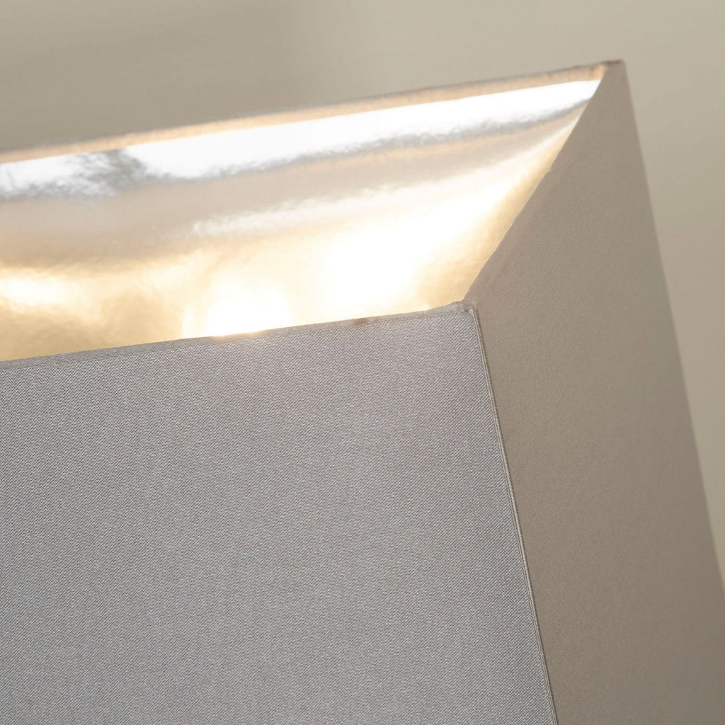 Sleek Geo Chrome Mirror-Finish Table Lamp