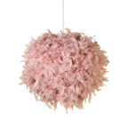 Dusty Pink Feather Easy Fit Light Shade