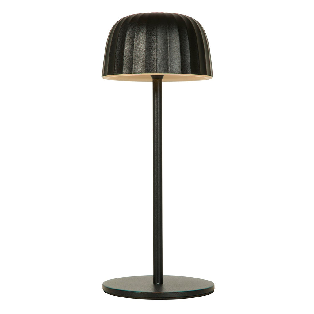 Black Pearl Sleek Rechargeable Portable Outdoor Table Lamp
