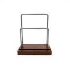 Vinyl LP Display Stand & Shelf  Walnut Finish | M&W