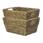 Natural Seagrass Storage Basket - Set of 2 | M&W