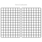 Hanging Grid Organisation & Photo Wall Panels - Pack of 2 Black | Pukkr