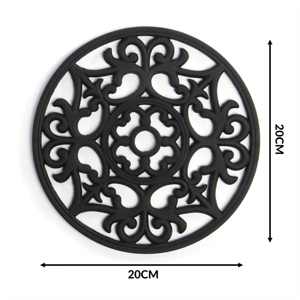 Silicone Trivets - Set of 3 Black | Pukkr