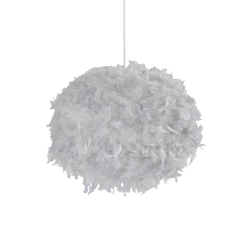 Grey Feather Pendant Shade