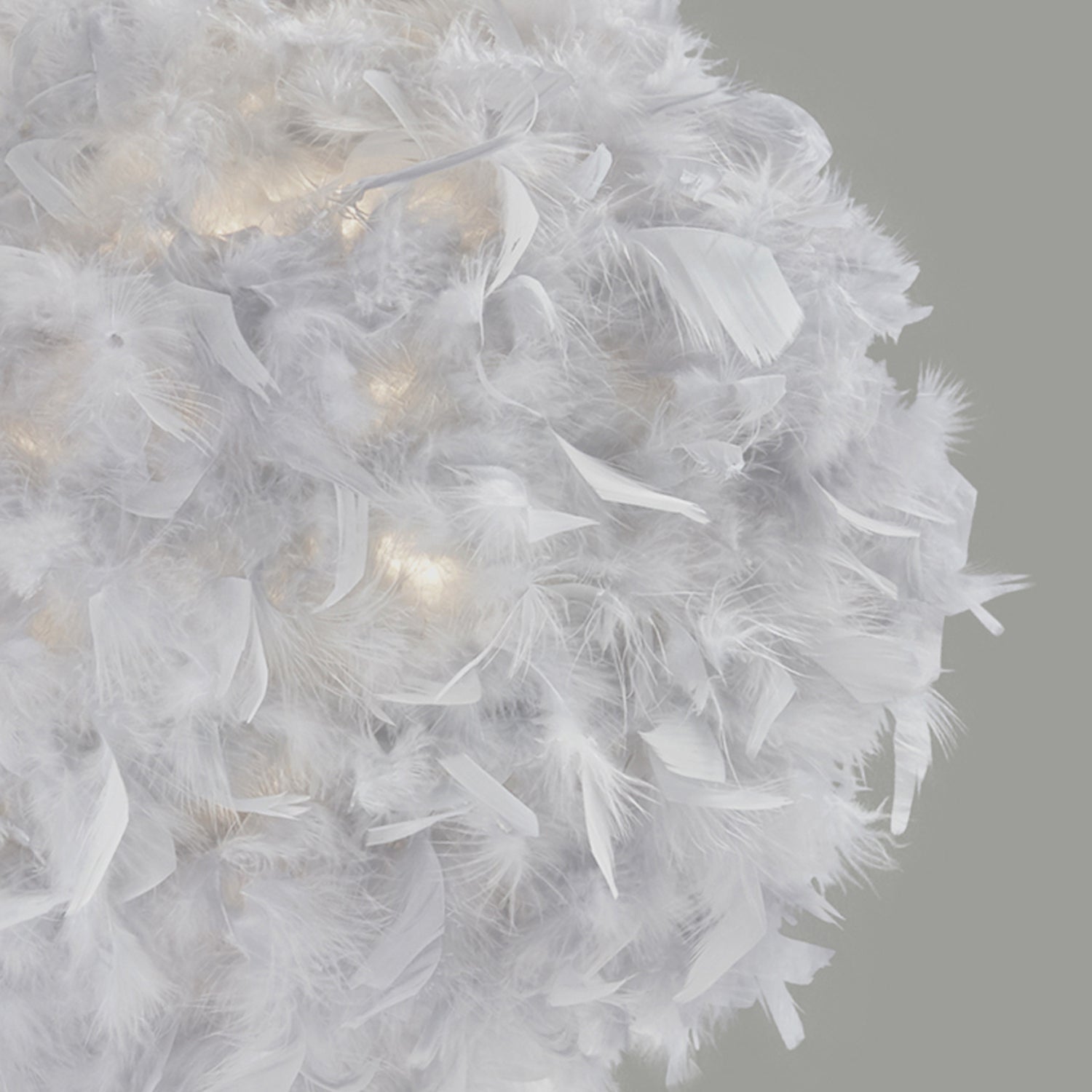Grey Feather Pendant Shade