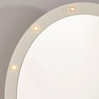 White Oval LED Wall Mirror