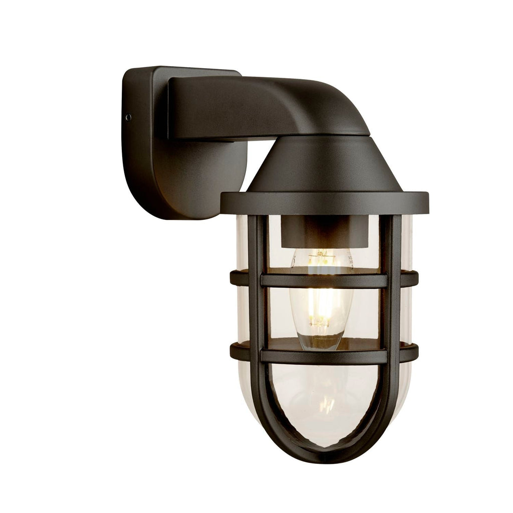 Black Cage Outdoor Light Wall Bracket