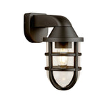 Black Cage Outdoor Light Wall Bracket