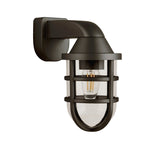 Black Cage Outdoor Light Wall Bracket