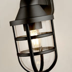 Black Cage Outdoor Light Wall Bracket