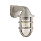 Silver Cage Outdoor Light Wall Bracket