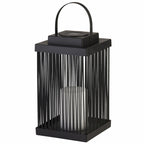 Medium Solar Outdoor Rattan Frame Lantern