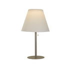 Silver Solar Pole Outdoor Table Lamp