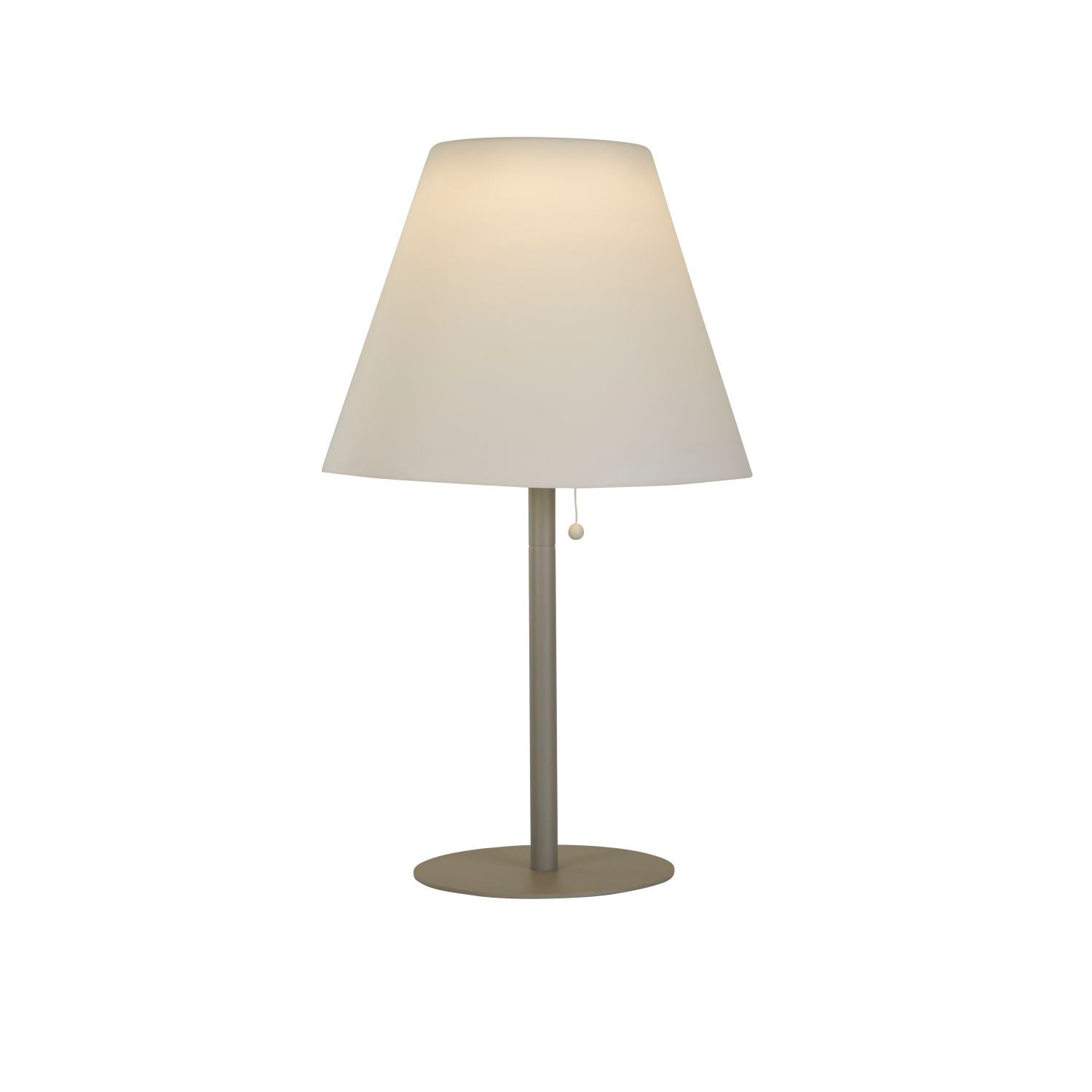 Silver Solar Pole Outdoor Table Lamp