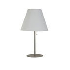 Silver Solar Pole Outdoor Table Lamp