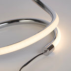 Contemporary Chrome LED Table Light