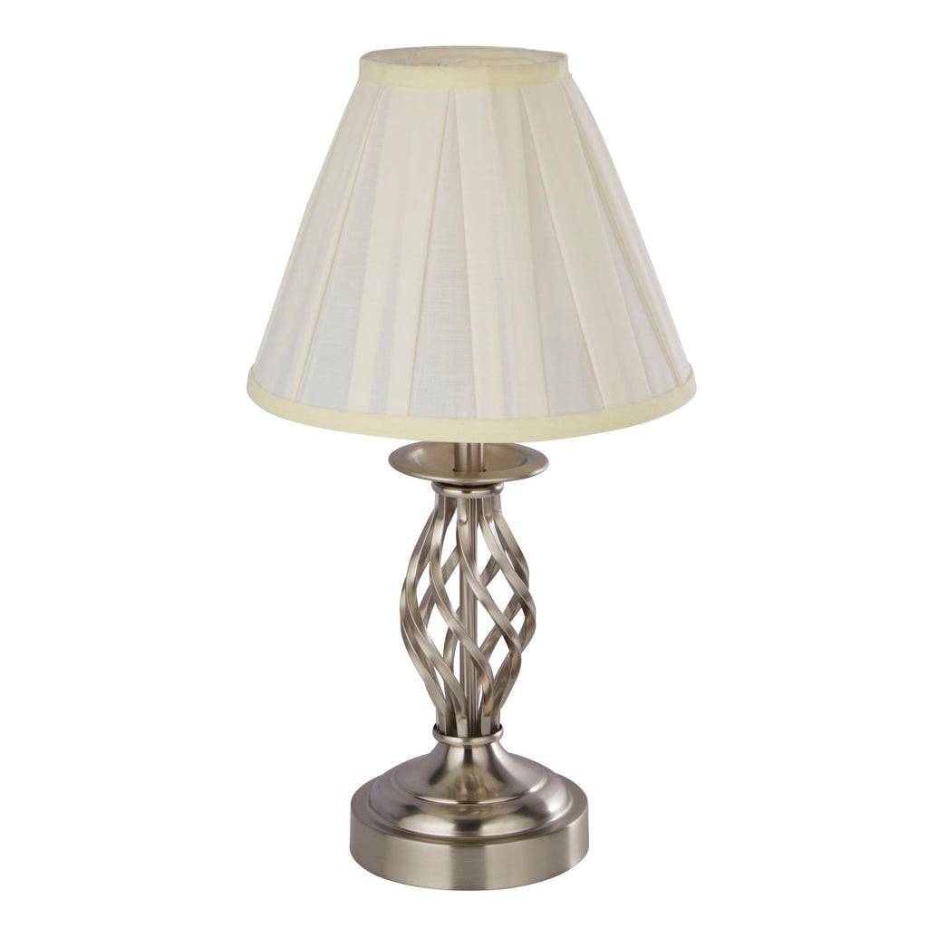 Satin Silver Touch Table Lamp