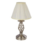 Satin Silver Touch Table Lamp