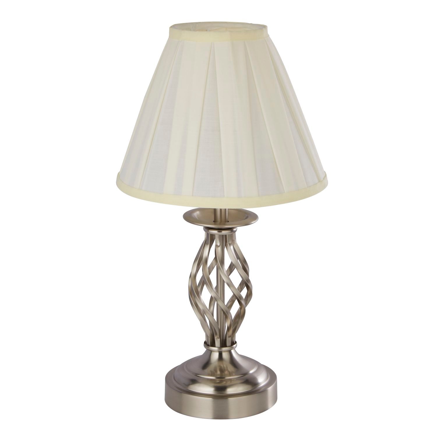 Satin Silver Touch Table Lamp