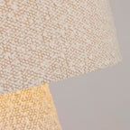 Cream Boucle Fabric Table Lamp