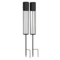 Rattan Solar Stake Light - Set Of 2