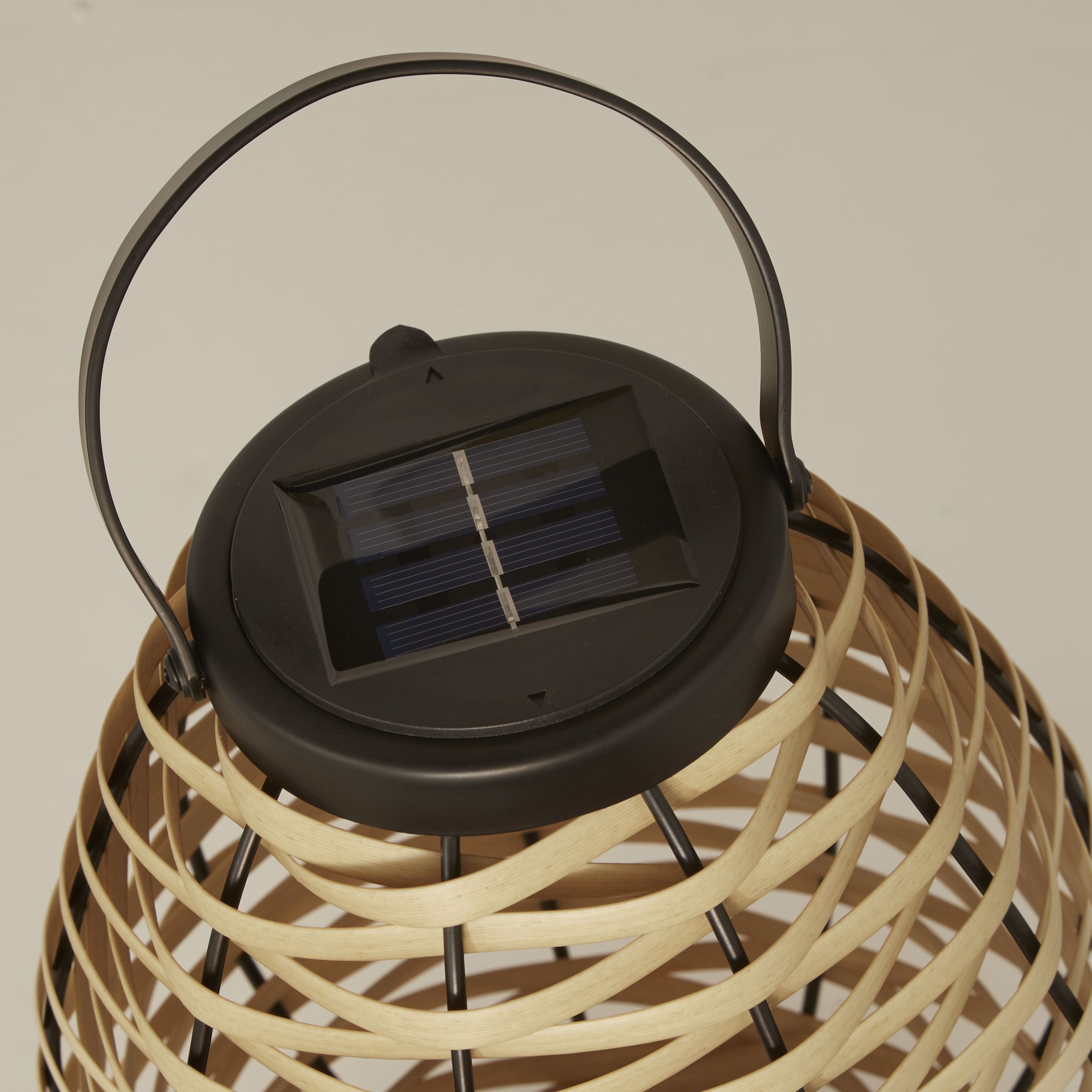Rattan Weave Solar Lantern